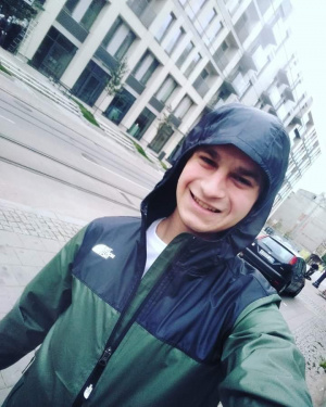 jacket, outerwear, smile, cool