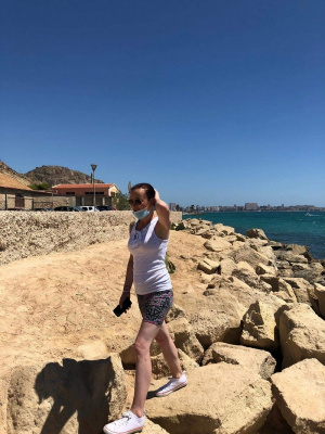 fun, leisure, vacation, event, shorts, beach, rock, sand