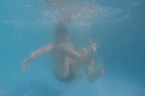 underwater, swimming