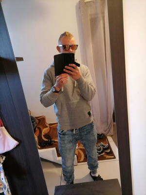 outerwear, jeans, standing