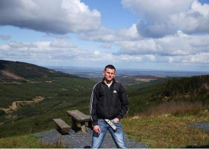 jeans, sky, mountain