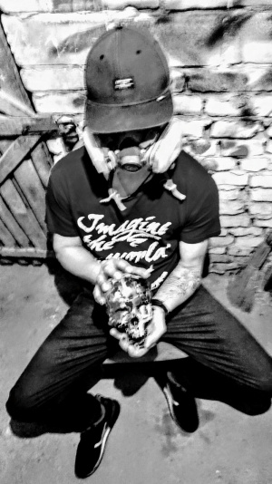 monochrome, helmet
