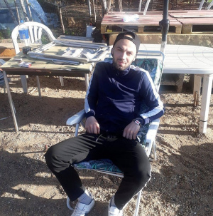 jeans, sitting, soil