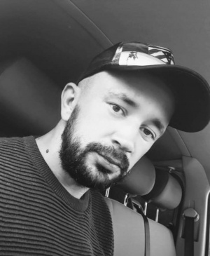 hair, beard, monochrome, hat, moustache