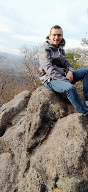 jeans, denim, sitting, rock