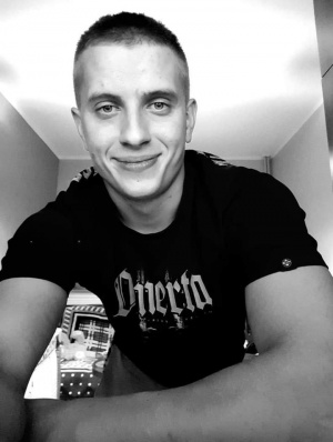 selfie, smile, cool, muscle, monochrome