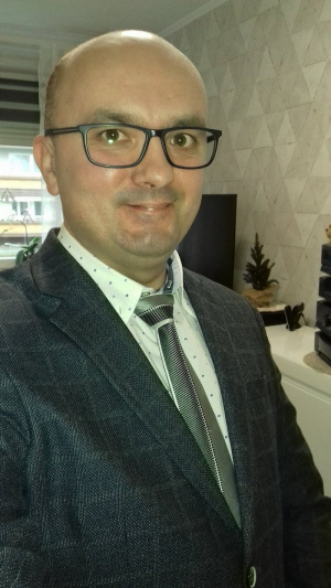 jacket, outerwear, glasses, tie