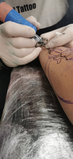 nail, skin, hand, tattoo