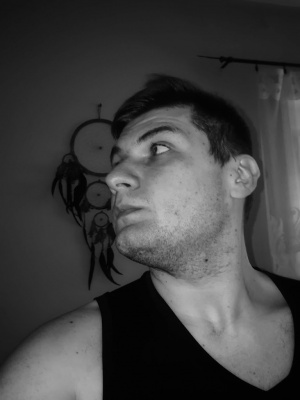 hair, muscle, ear, beard, monochrome