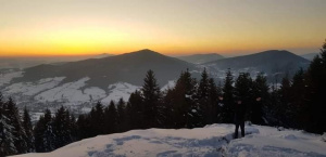 sky, mountain, sunset