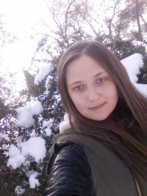 hair, selfie, jacket, smile, branch