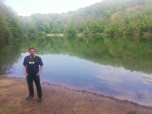 mountain, lake, river