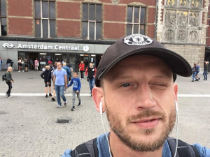 hair, selfie, beard, hat, moustache, road