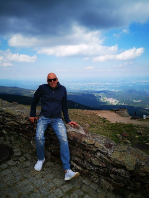 jeans, denim, sky, mountain