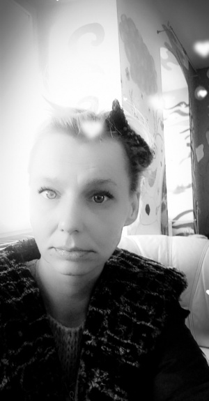 selfie, smile, monochrome