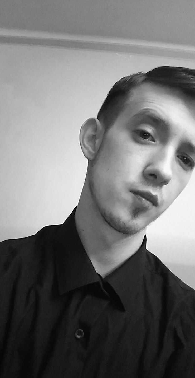 smile, monochrome
