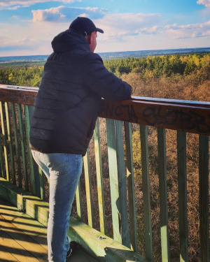 outerwear, jeans, standing