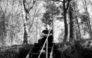 monochrome, forest, branch
