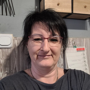 smile, glasses