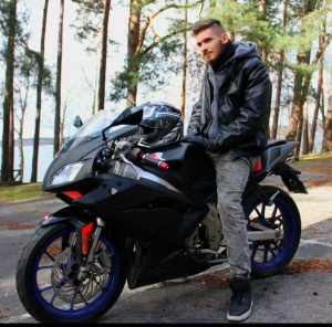 jacket, vehicle, car, helmet, wheel, motorcycle