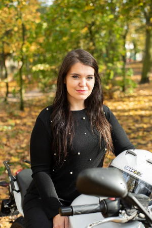 sitting, motorcycle