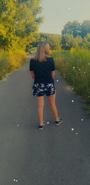 dress, shorts, pattern, road, asphalt