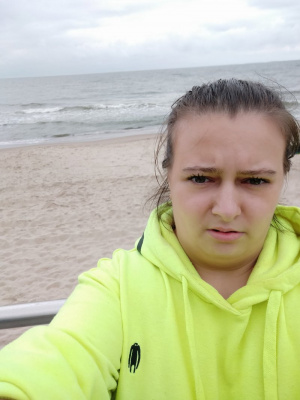 jacket, outerwear, fun, smile, vacation, beach