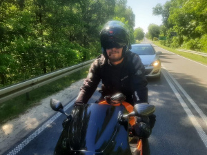 vehicle, helmet, road, asphalt, motorcycle, infrastructure