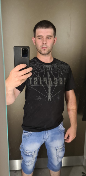 selfie, textile, jeans, denim, cool, muscle, standing, dude, shorts