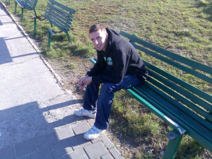jeans, sitting, leisure, bench