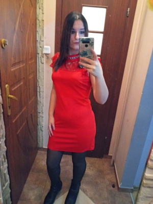 selfie, tights, dress