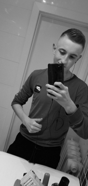 selfie, monochrome