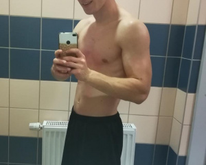 muscle, dude, tile