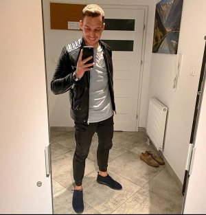 jacket, outerwear, jeans, standing