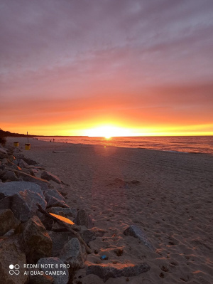sky, event, beach, rock, sunset