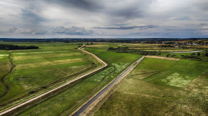 field, sky, road, infrastructure