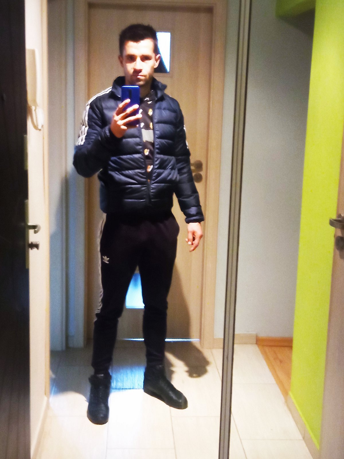jacket, outerwear, jeans, standing