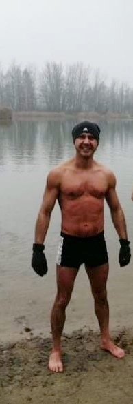 muscle, dude, beach