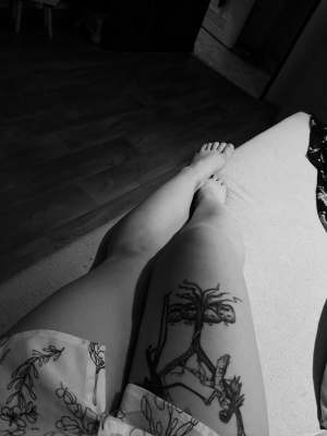 monochrome, tattoo