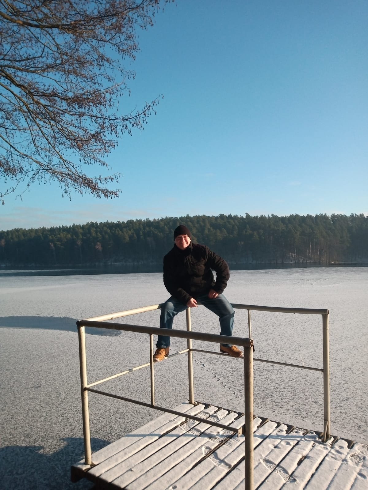 sitting, leisure, lake