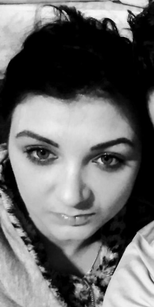hair, smile, monochrome