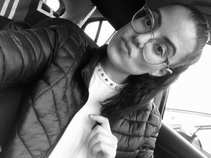 smile, cool, glasses, ear, monochrome