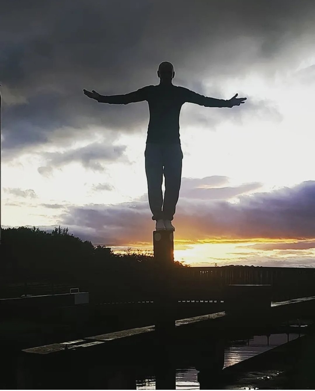 sky, standing, statue