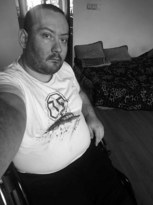 cool, muscle, beard, monochrome