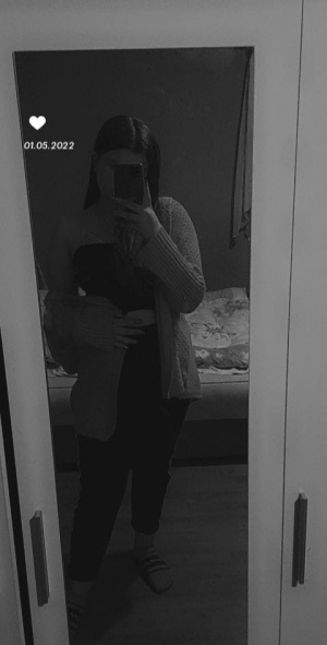 standing, monochrome