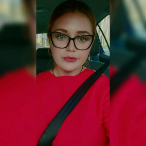 smile, glasses