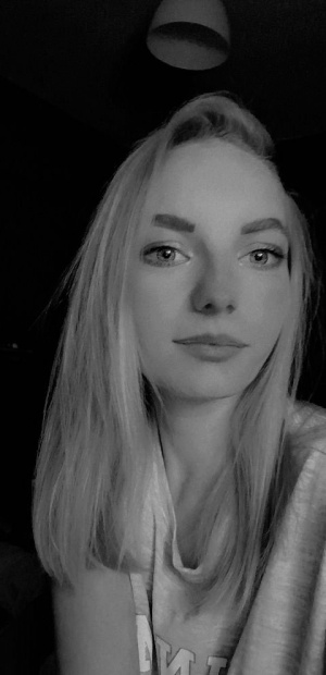smile, monochrome