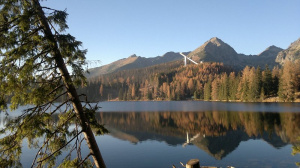 sky, mountain, lake, plant
