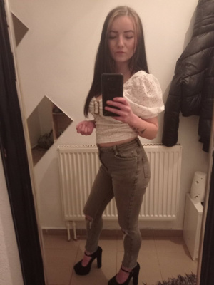 outerwear, fun, jeans, standing