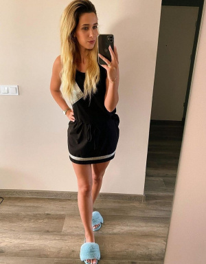 model, dress, shoe, shorts